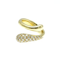 Tiffany Elongated Teardrop Diamond Ring Yellow Gold (18K) Fashion Diamond Band Ring Gold