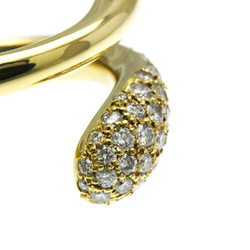 Tiffany Elongated Teardrop Diamond Ring Yellow Gold (18K) Fashion Diamond Band Ring Gold