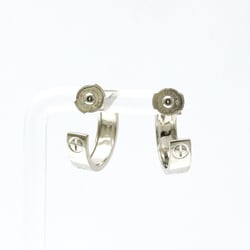 Cartier LOVE Earrings No Stone White Gold (18K) Half Hoop Earrings Silver