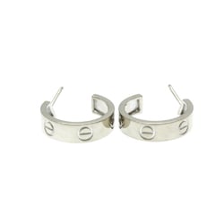 Cartier LOVE Earrings No Stone White Gold (18K) Half Hoop Earrings Silver