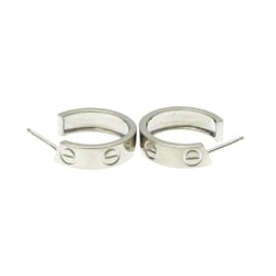 Cartier LOVE Earrings No Stone White Gold (18K) Half Hoop Earrings Silver