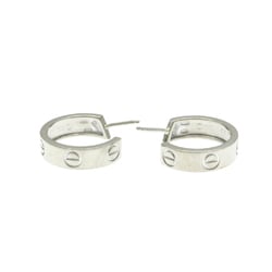 Cartier LOVE Earrings No Stone White Gold (18K) Half Hoop Earrings Silver