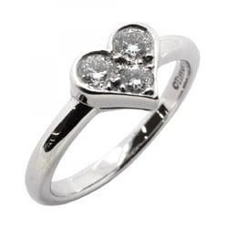 Tiffany ring heart Pt950 platinum diamond size 6.5 ladies