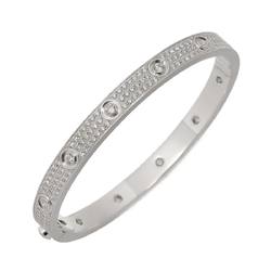 Cartier Love Bracelet #18 Full Pave Diamond K18 WG 750