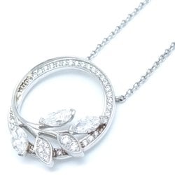 TIFFANY&Co. Tiffany Victoria Vine Circle Necklace Diamond Small Pt950 Platinum 292672