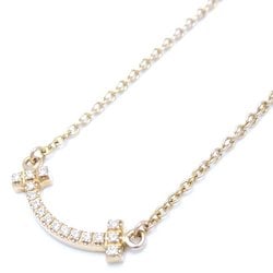 TIFFANY&Co. Tiffany T Smile Necklace Model Diamond 750PG Pink Gold K18RG Rose 292820