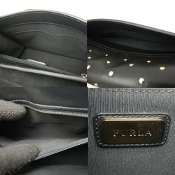 Furla Metropolis handbag in studded leather, black 252031