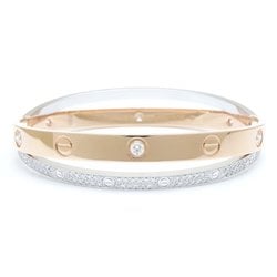 CARTIER Cartier Love Bracelet Bangle Diamond #18 2 Row N6039200 K18PG Pink Gold x K18WG White 292712