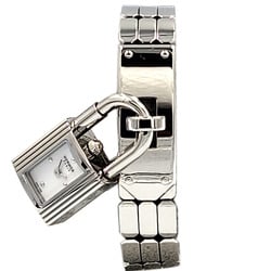 Hermes Kelly Watch KE4.110 White Dial Stainless Steel S Ladies Wristwatch Pendant Quartz Silver