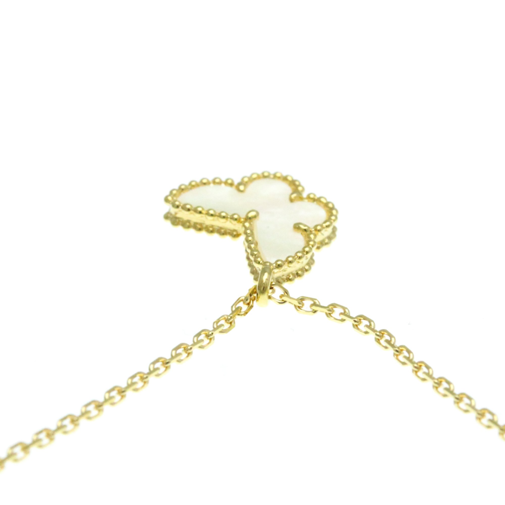 Van Cleef & Arpels Sweet Alhambra Papillon Yellow Gold (18K) No Stone Men,Women Fashion Pendant Necklace