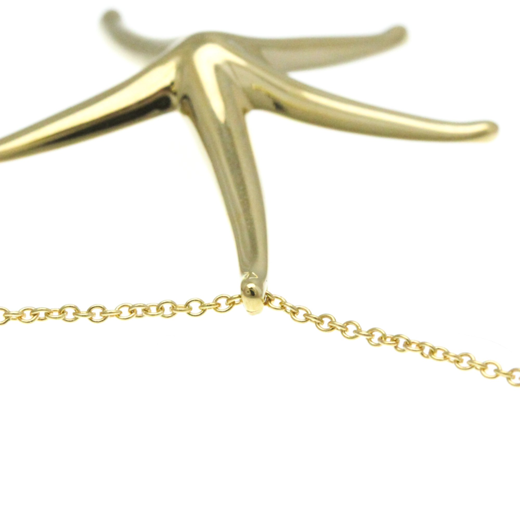 Tiffany Starfish Yellow Gold (18K) No Stone Men,Women Fashion Pendant Necklace (Yellow Gold)