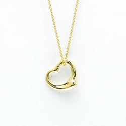 Tiffany Open Heart Yellow Gold (18K) No Stone Women,Men Fashion Pendant Necklace (Gold)