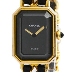 CHANEL Premiere Size L Gold Plated Quartz Ladies Watch H0001 BF578347