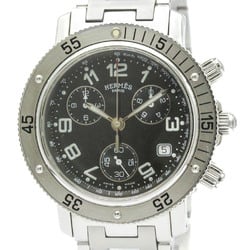 Polished HERMES Clipper Diver Chronograph Quartz Mens Watch CL2.910 BF578289