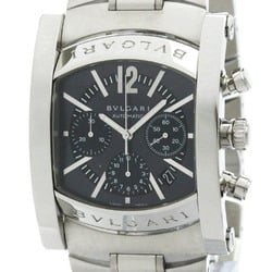 Polished BVLGARI Assioma Chronoragph Steel Automatic Mens Watch AA48SCH BF577506