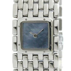 Polished CARTIER Ruban Blue MOP Dial Steel Quartz Ladies Watch W61002T9 BF578340