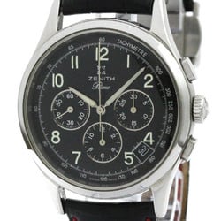 Polished ZENITH Prime Chronograph Steel Hand-Winding Watch 01.0010.420 BF578332