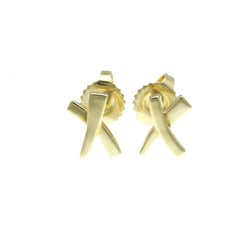 Tiffany X (Kiss) No Stone Yellow Gold (18K) Stud Earrings Gold