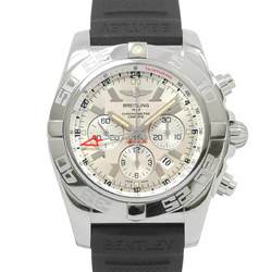 BREITLING Chronomat GMT AB0410 Men's Watch Date Silver Automatic