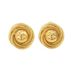 CHANEL Coco Mark Earrings Gold 97A