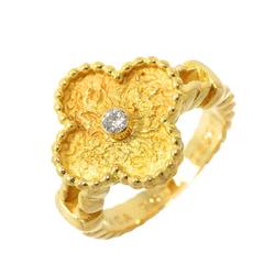 Van Cleef & Arpels Alhambra Ring Diamond K18 YG 750