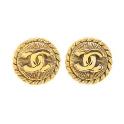 CHANEL Coco Mark Earrings Gold