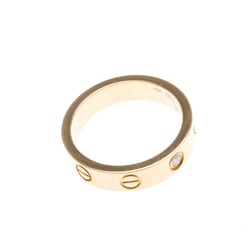 Cartier Mini Love 1P Diamond Ring Pink Gold (18K) Fashion Diamond Band Ring Carat/0.02 Pink Gold