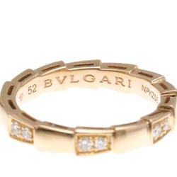 Bvlgari Serpenti Viper Ring Pink Gold (18K) Fashion Diamond Band Ring Pink Gold