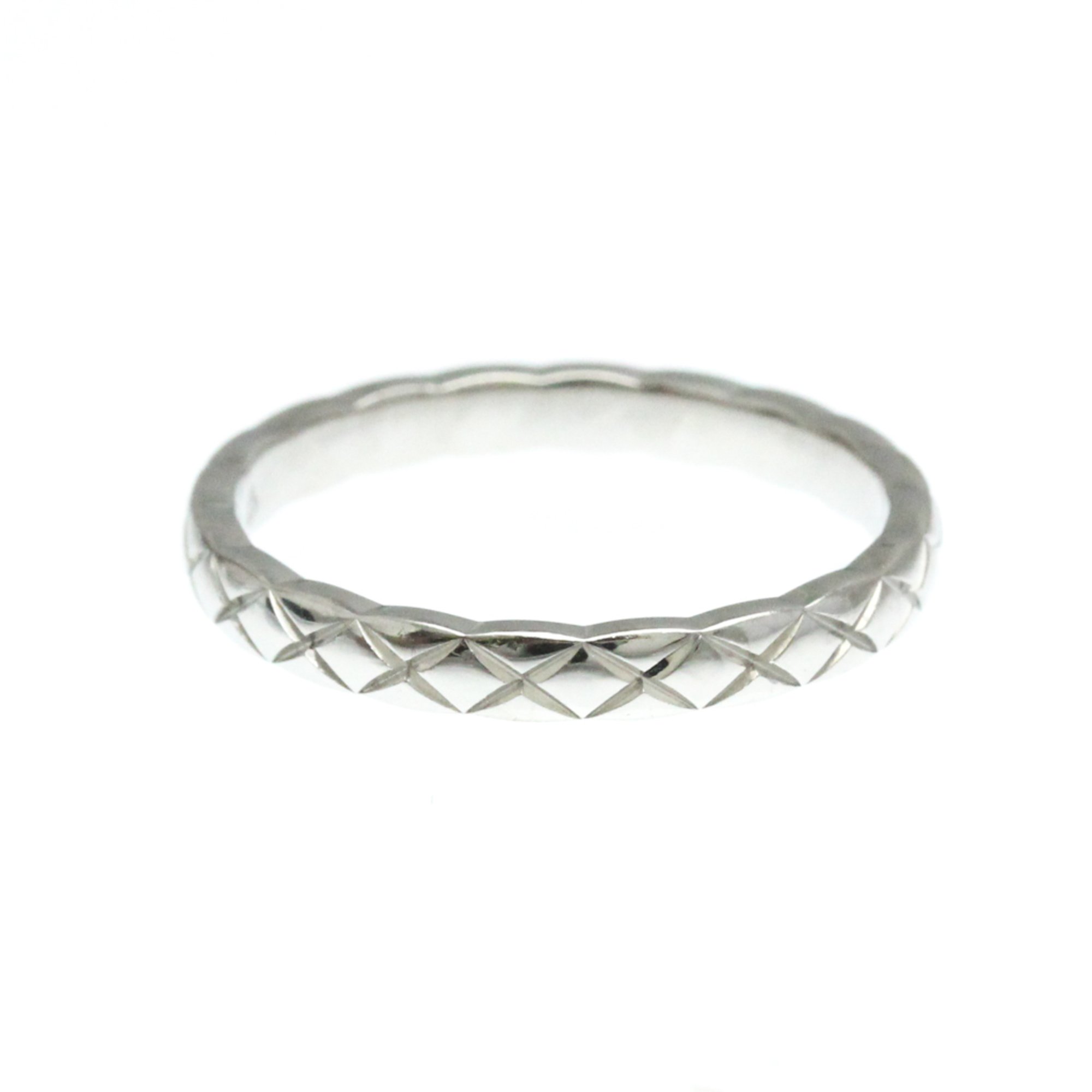 Chanel Coco Crush Ring Mini Model Platinum Fashion No Stone Band Ring Silver