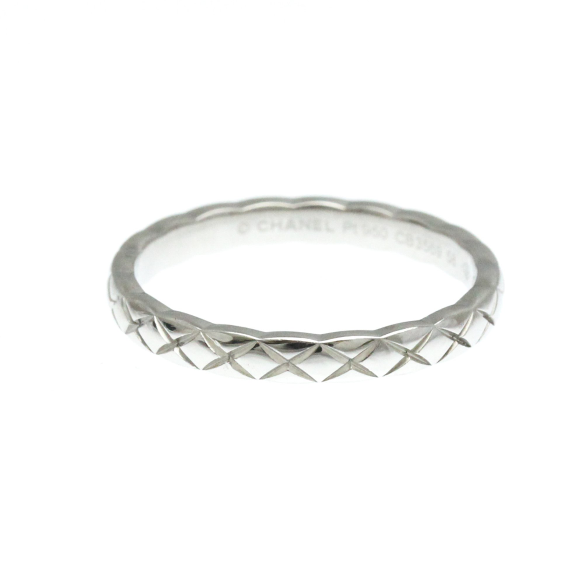 Chanel Coco Crush Ring Mini Model Platinum Fashion No Stone Band Ring Silver