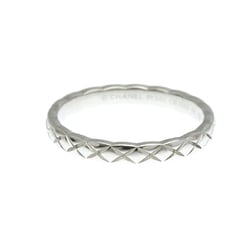 Chanel Coco Crush Ring Mini Model Platinum Fashion No Stone Band Ring Silver