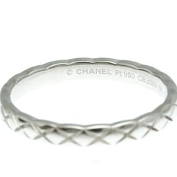 Chanel Coco Crush Ring Mini Model Platinum Fashion No Stone Band Ring Silver