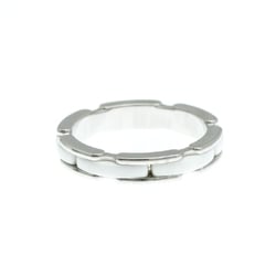 Chanel Ultra Collection Ring Small Size Ceramic,White Gold (18K) Fashion No Stone Band Ring Silver,White