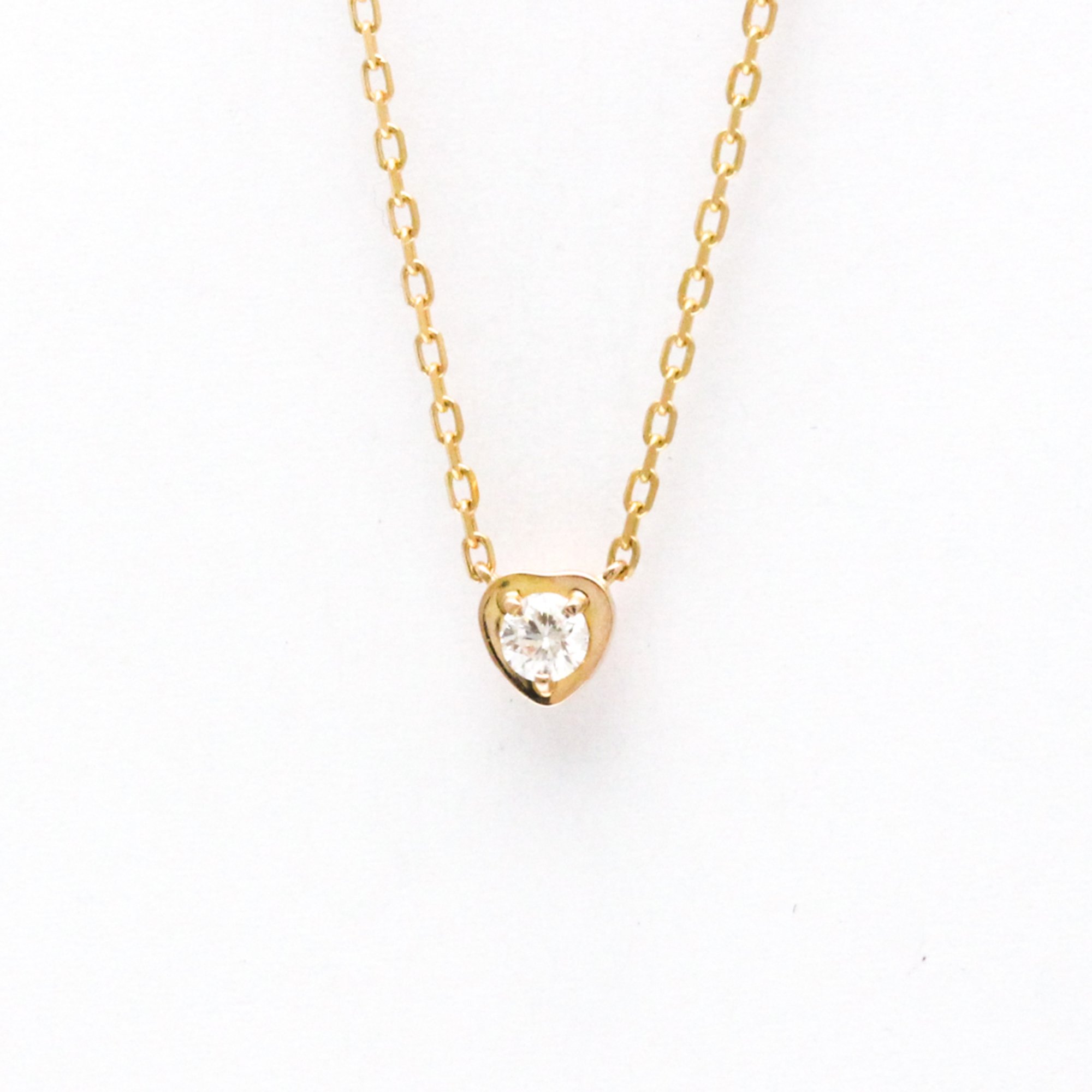 Cartier Diamants Légers De Cartier Heart Pink Gold (18K) Diamond Men,Women Fashion Pendant Necklace (Pink Gold)