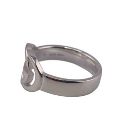 GUCCI 190483-J8400 Interlocking G Silver Brit Ring, Silver, Unisex