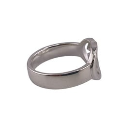 GUCCI 190483-J8400 Interlocking G Silver Brit Ring, Silver, Unisex