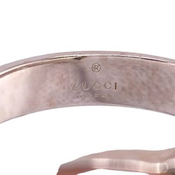 GUCCI 190483-J8400 Interlocking G Silver Brit Ring, Silver, Unisex