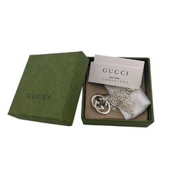 GUCCI 190484-J8400 Interlocking Necklace Silver Brit Unisex