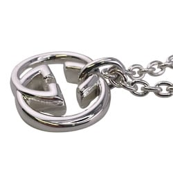 GUCCI 190484-J8400 Interlocking Necklace Silver Brit Unisex