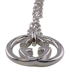 GUCCI 190484-J8400 Interlocking Necklace Silver Brit Unisex