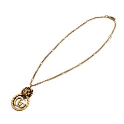 GUCCI Lion Head Necklace Gold Unisex