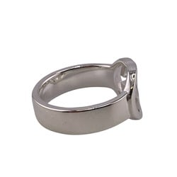 GUCCI 190483-J8400 Interlocking G Silver Brit Ring, Silver, Unisex