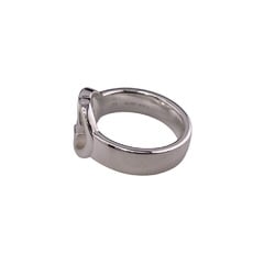 GUCCI 190483-J8400 Interlocking G Silver Brit Ring, Silver, Unisex