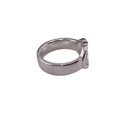 GUCCI 190483-J8400 Interlocking G Silver Brit Ring, Silver, Unisex