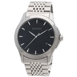 Gucci 126.4 G Timeless Watch Stainless Steel SS Men's