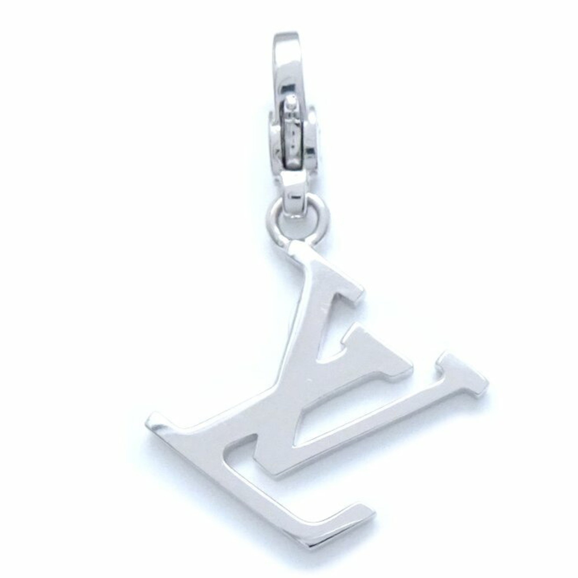 LOUIS VUITTON Louis Vuitton Charm de Monogram Pendant Top Q93063 K18WG White Gold 292882