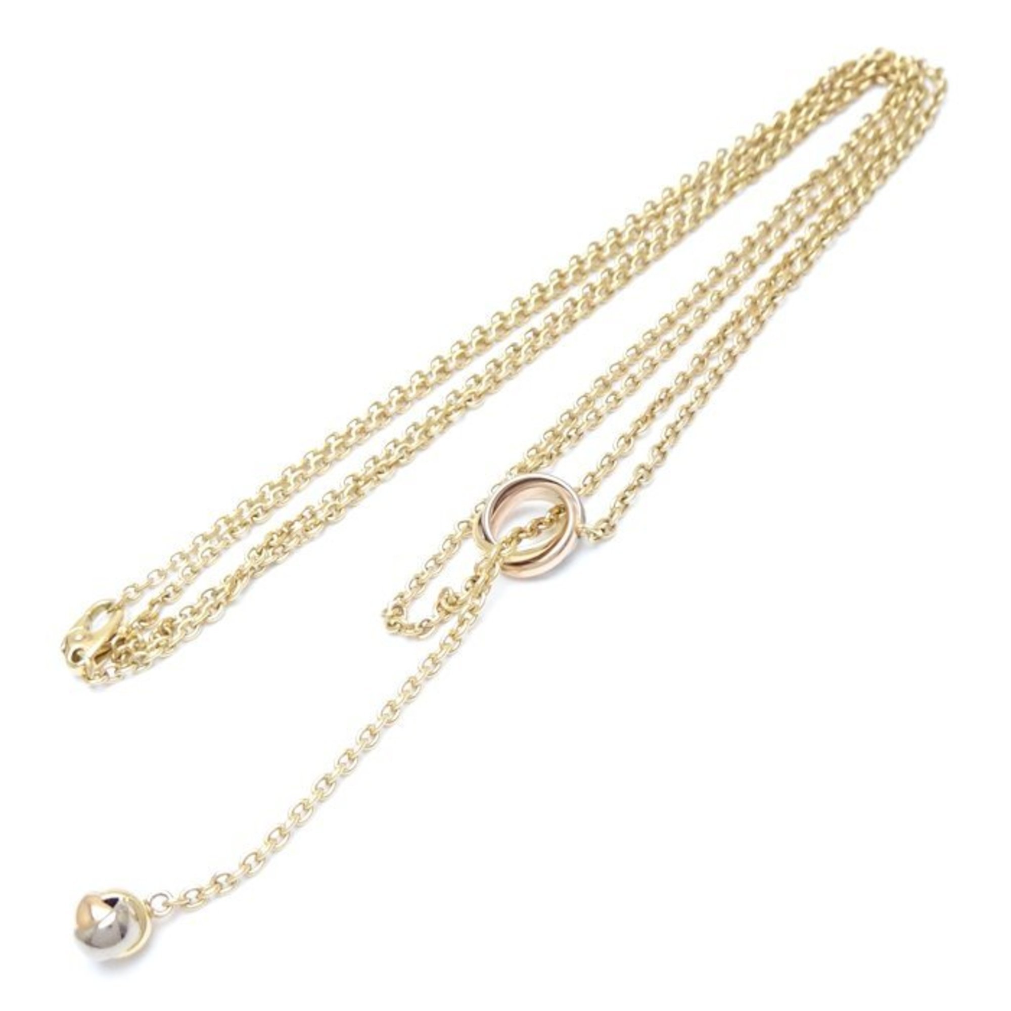 CARTIER Baby Trinity Pampille Necklace Y-shaped design B7008700 K18 three-color gold 292897