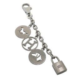 Hermes HERMES Charm Amulet 4 Bulllock Metal Silver Men's Women's e59730a