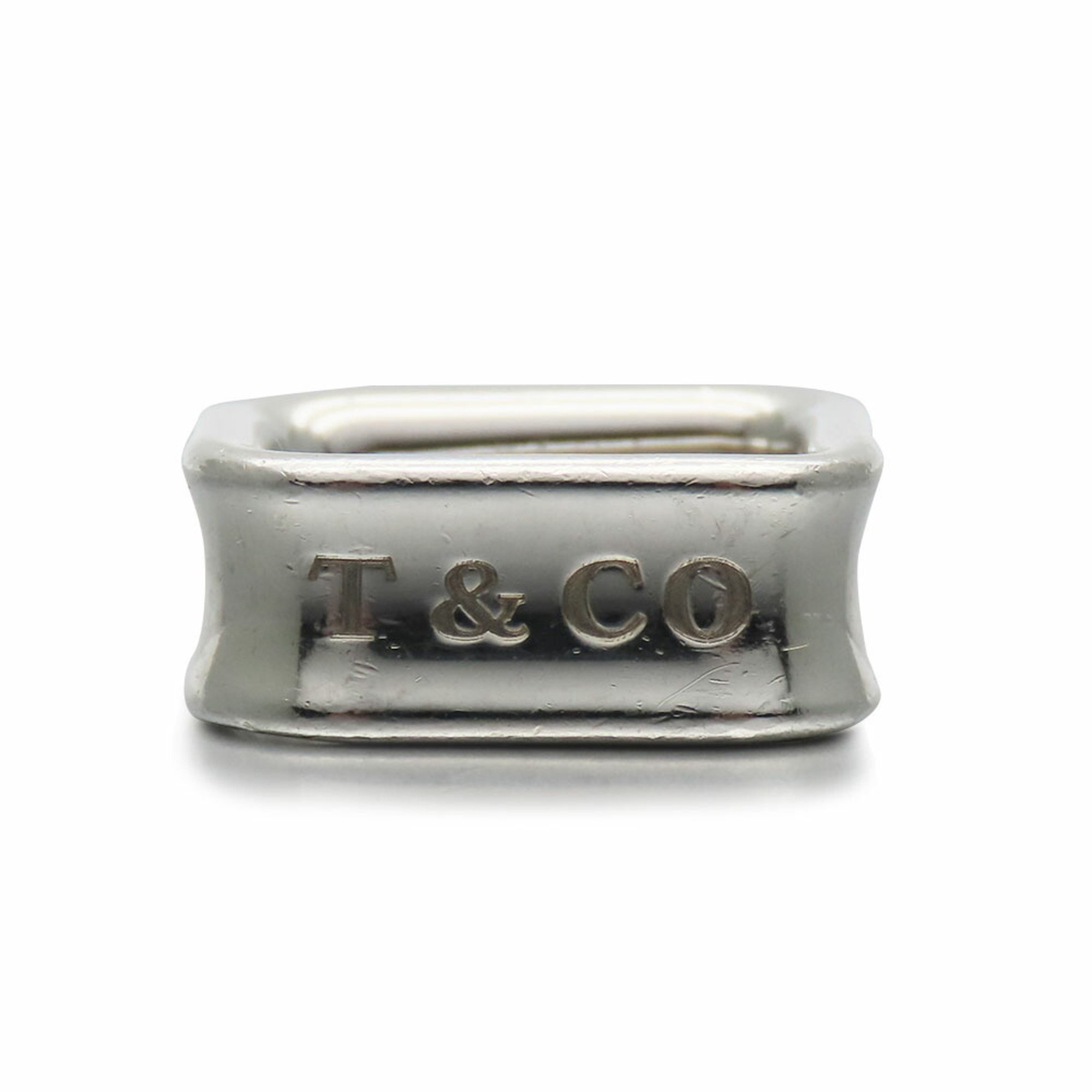 Tiffany Ring 1837 Square Silver 925 Approx. 9.1g #5.5 Ladies TIFFANY&Co.