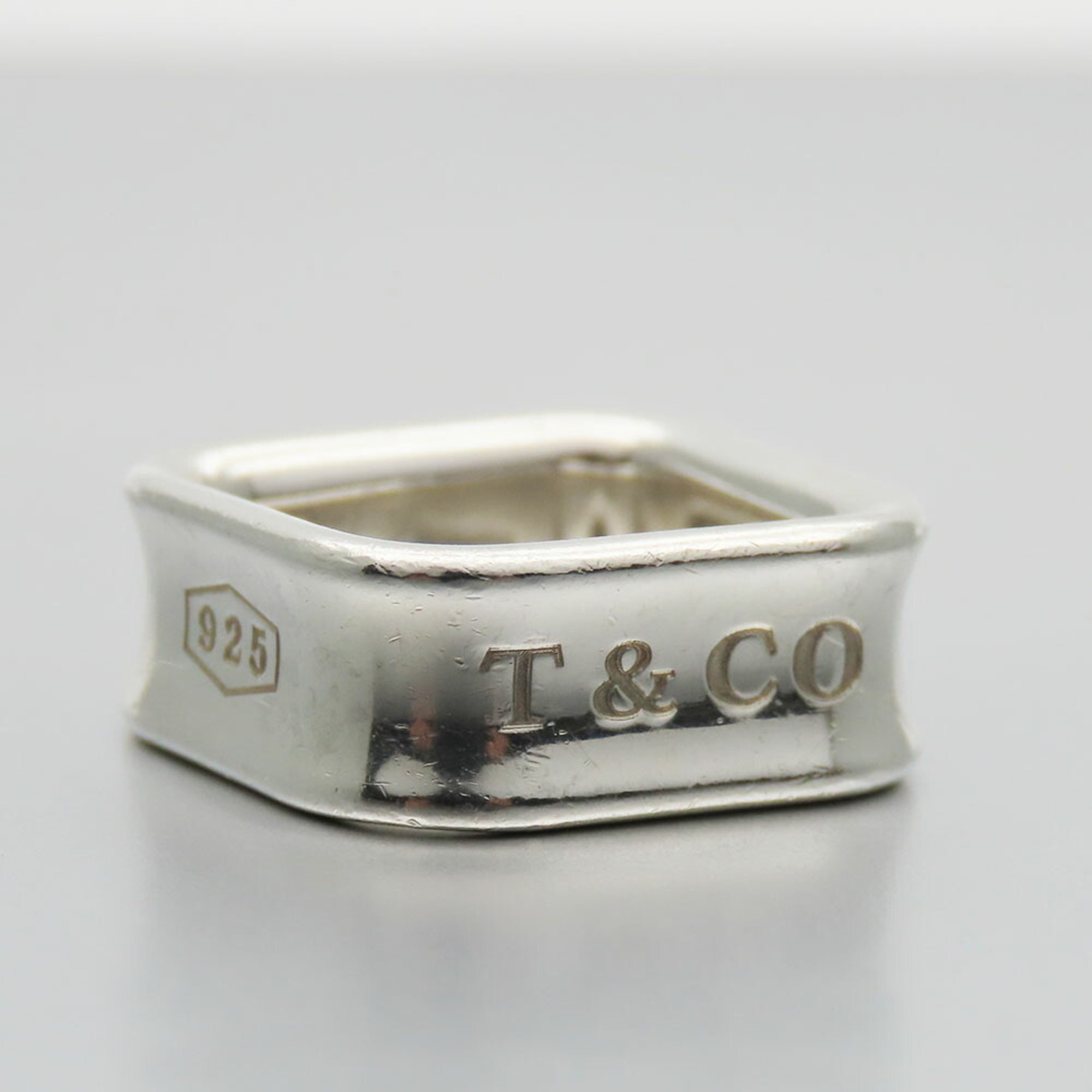 Tiffany Ring 1837 Square Silver 925 Approx. 9.1g #5.5 Ladies TIFFANY&Co.